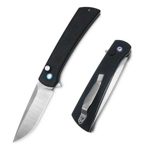 MFKNIFE Flipper Knife Stainless Steel & G10 Handle (4.1" 9Cr13 Blade) KA004