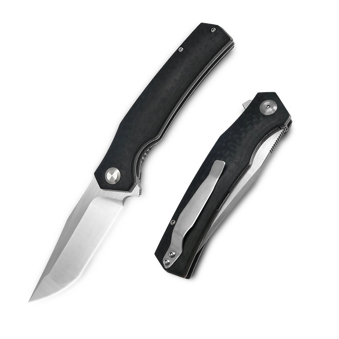MFKNIFE Flipper Knife Stainless Steel & G10 Handle (4.1" 9Cr13 Blade) KA006