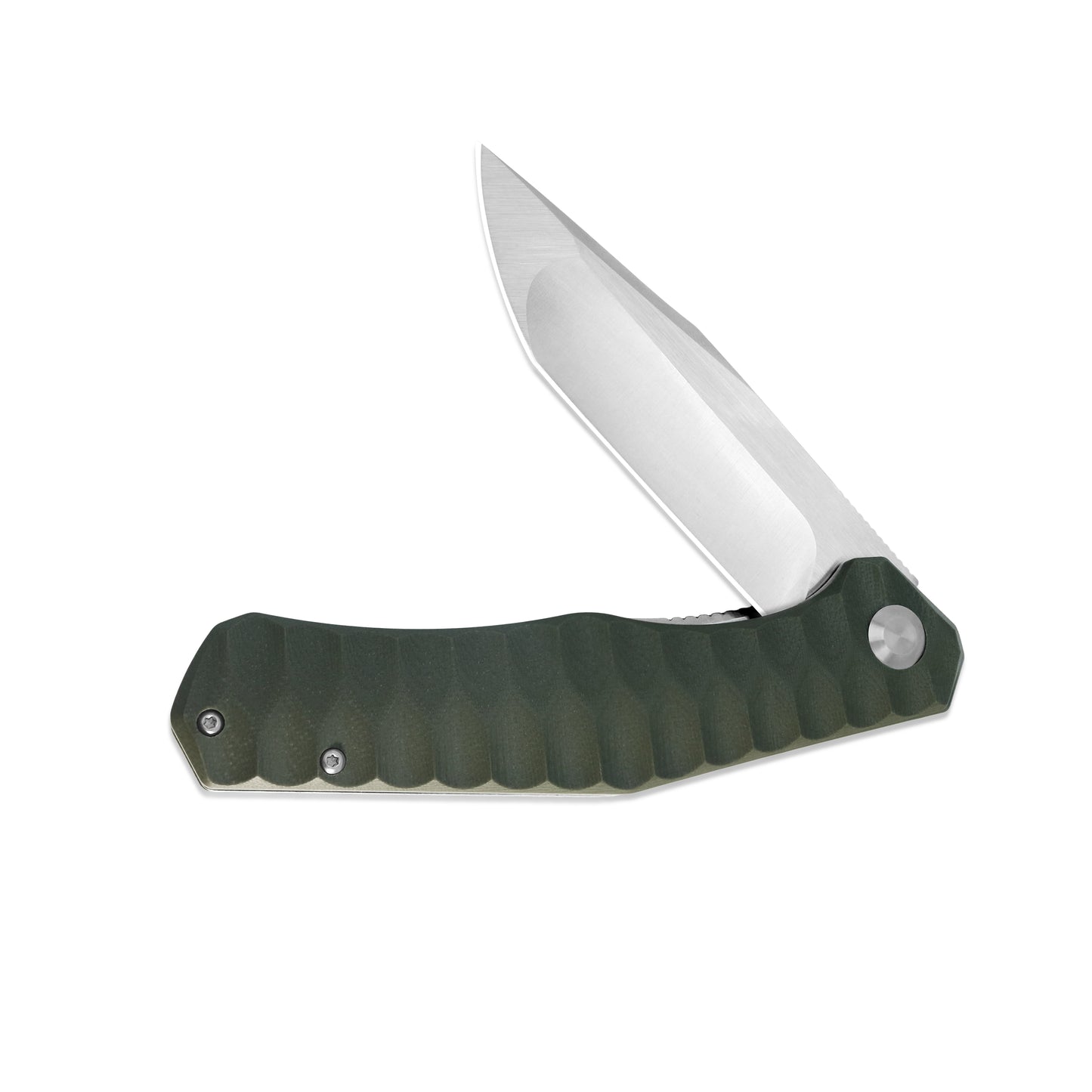 MFKNIFE Flipper Knife Stainless Steel & Micarta Handle (3.9" 9Cr18 Blade) KA010