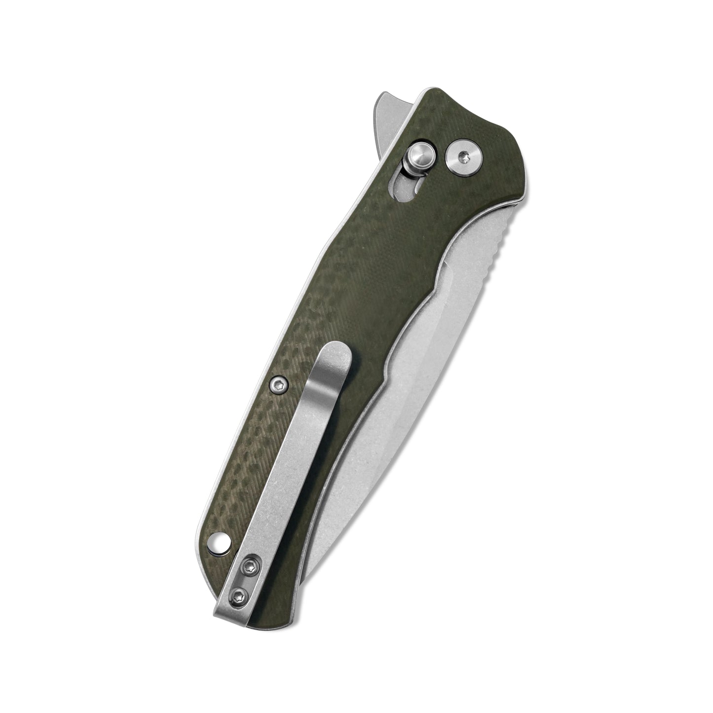 MFKNIFE Flipper Knife 2Cr13 & Carbon Fiber Handle (3.8" D2 Blade) KA011