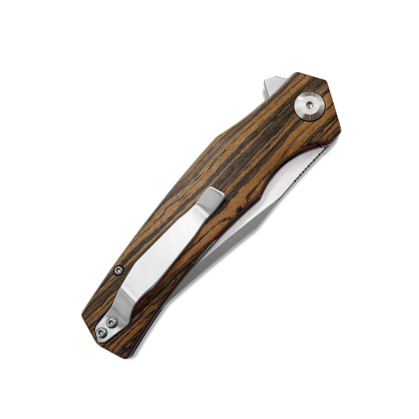 MFKNIFE Flipper Knife 2Cr13 & Bocote Handle (4.0" 9Cr8 Blade) KA013