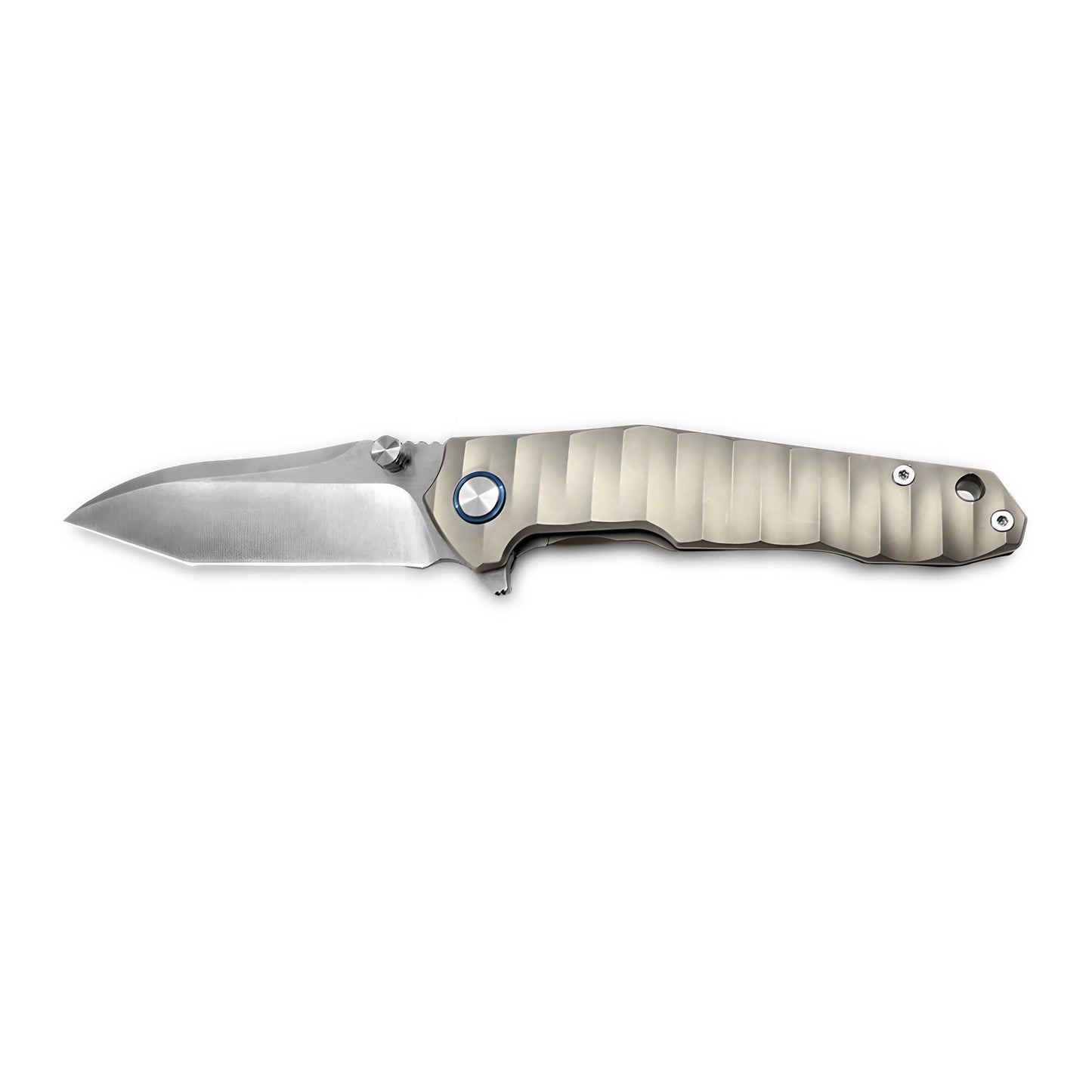 MFKNIFE Flipper & Thumb Stud Knife Titanium Handle (4.1" VG10 Blade) KB002
