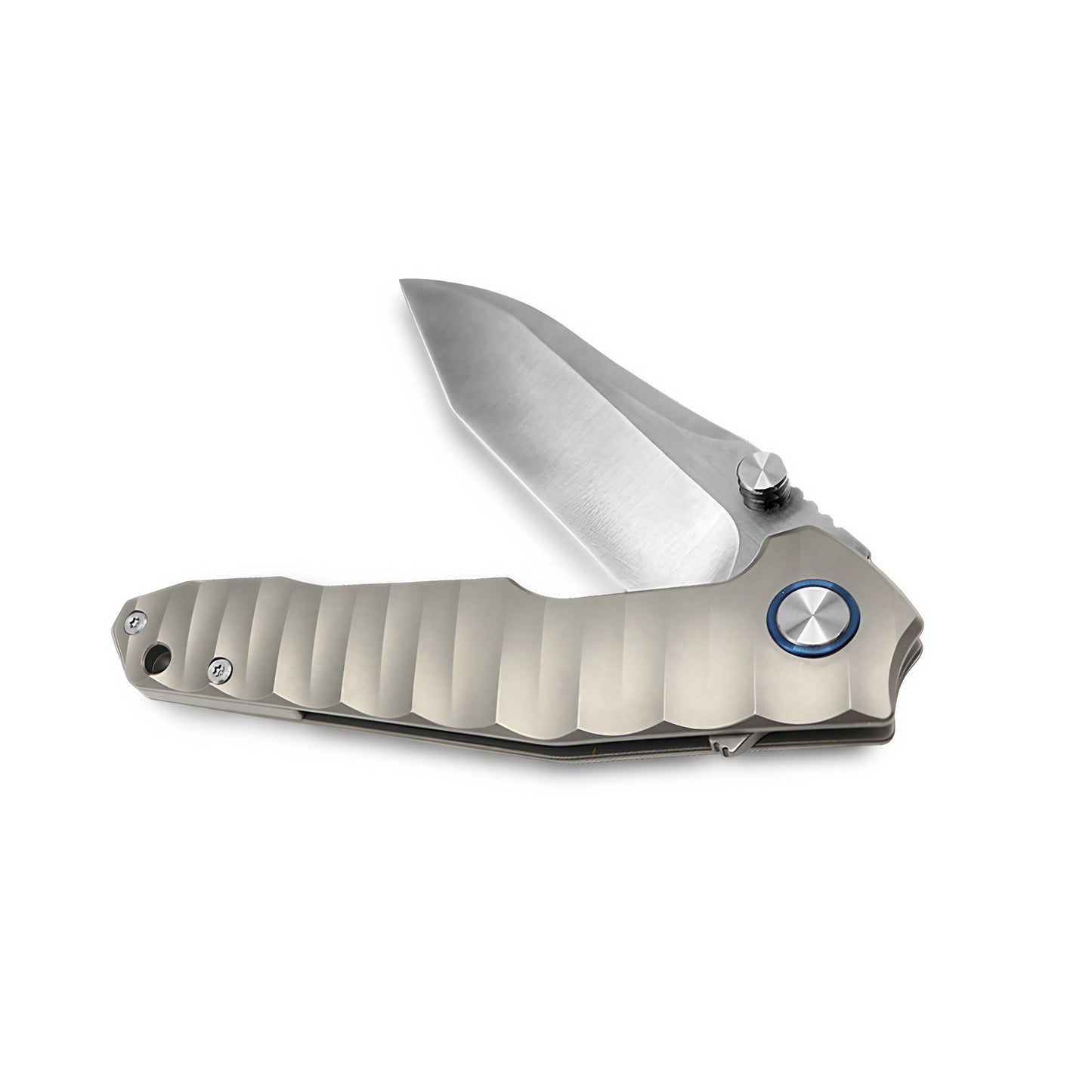 MFKNIFE Flipper & Thumb Stud Knife Titanium Handle (4.1" VG10 Blade) KB002