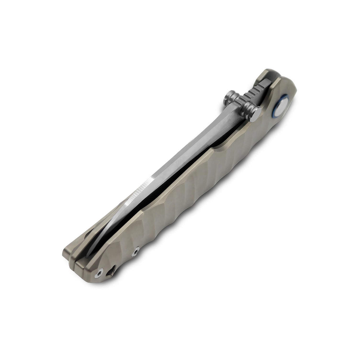 MFKNIFE Flipper & Thumb Stud Knife Titanium Handle (4.1" VG10 Blade) KB002