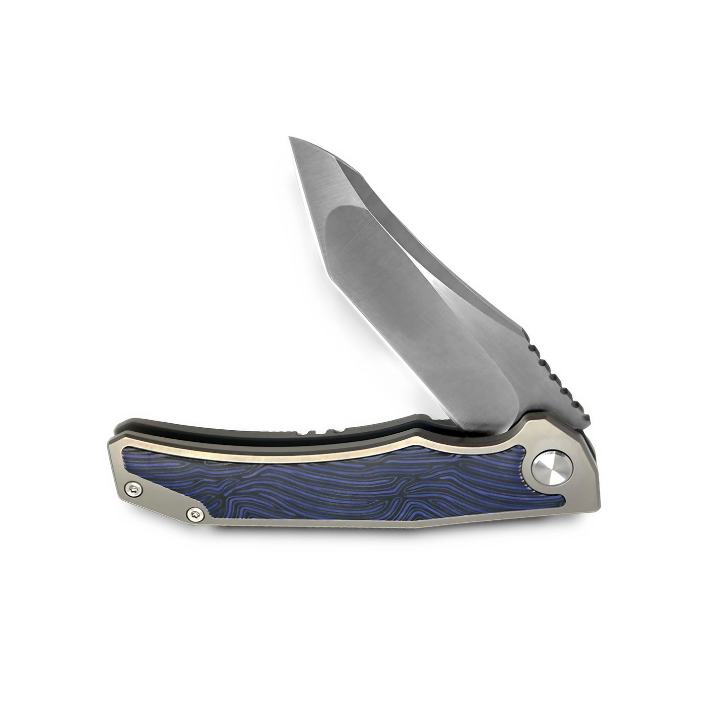 MFKNIFE Flipper Knife Titanium & Carbon Fiber Handle (4.7" VG10 Blade) KB003