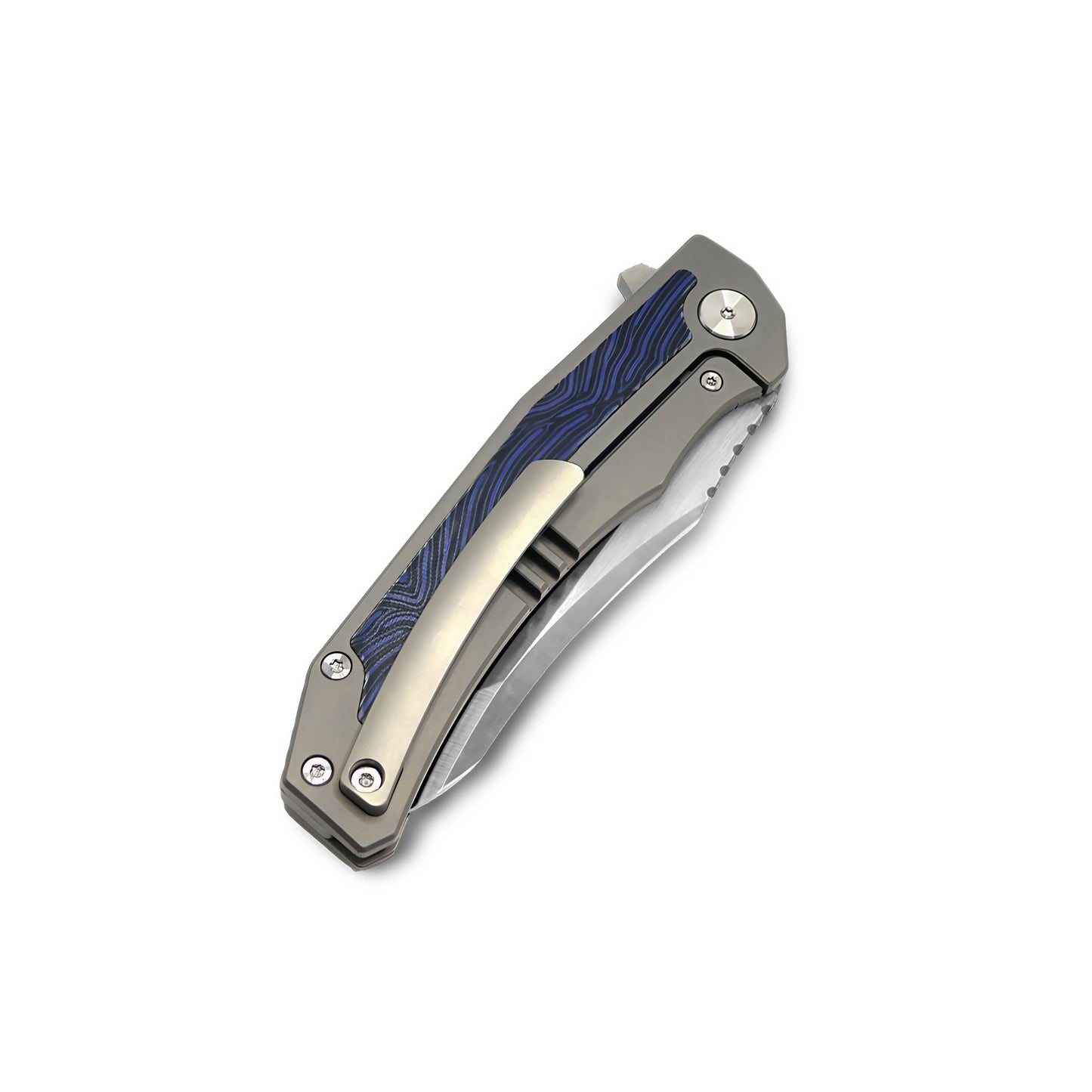 MFKNIFE Flipper Knife Titanium & Carbon Fiber Handle (4.7" VG10 Blade) KB003