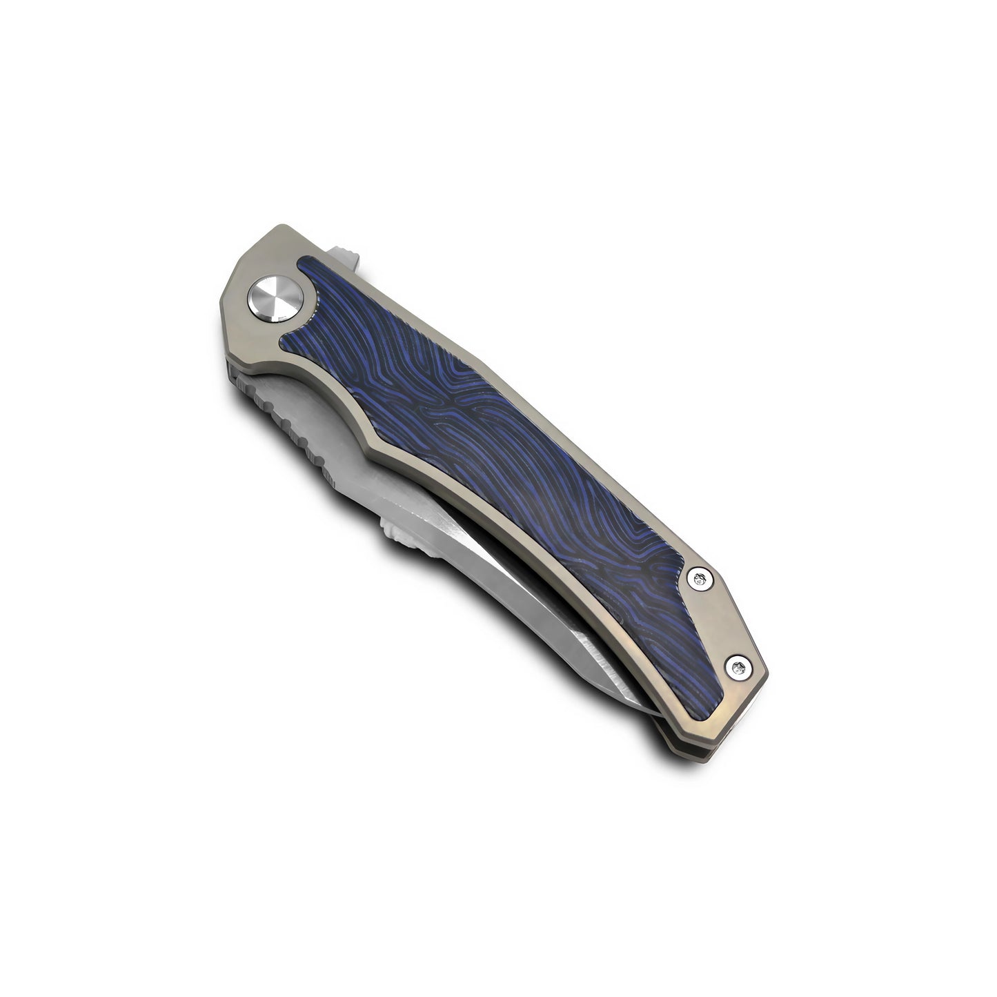 MFKNIFE Flipper Knife Titanium & Carbon Fiber Handle (4.7" VG10 Blade) KB003