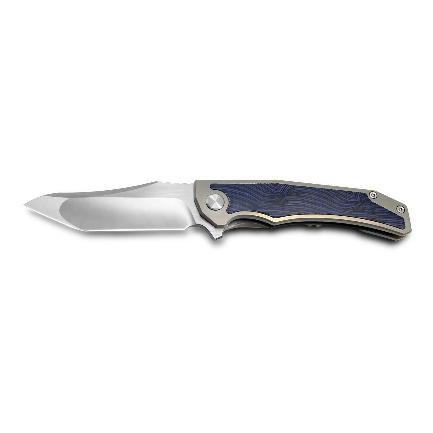 MFKNIFE Flipper Knife Titanium & Carbon Fiber Handle (4.7" VG10 Blade) KB003