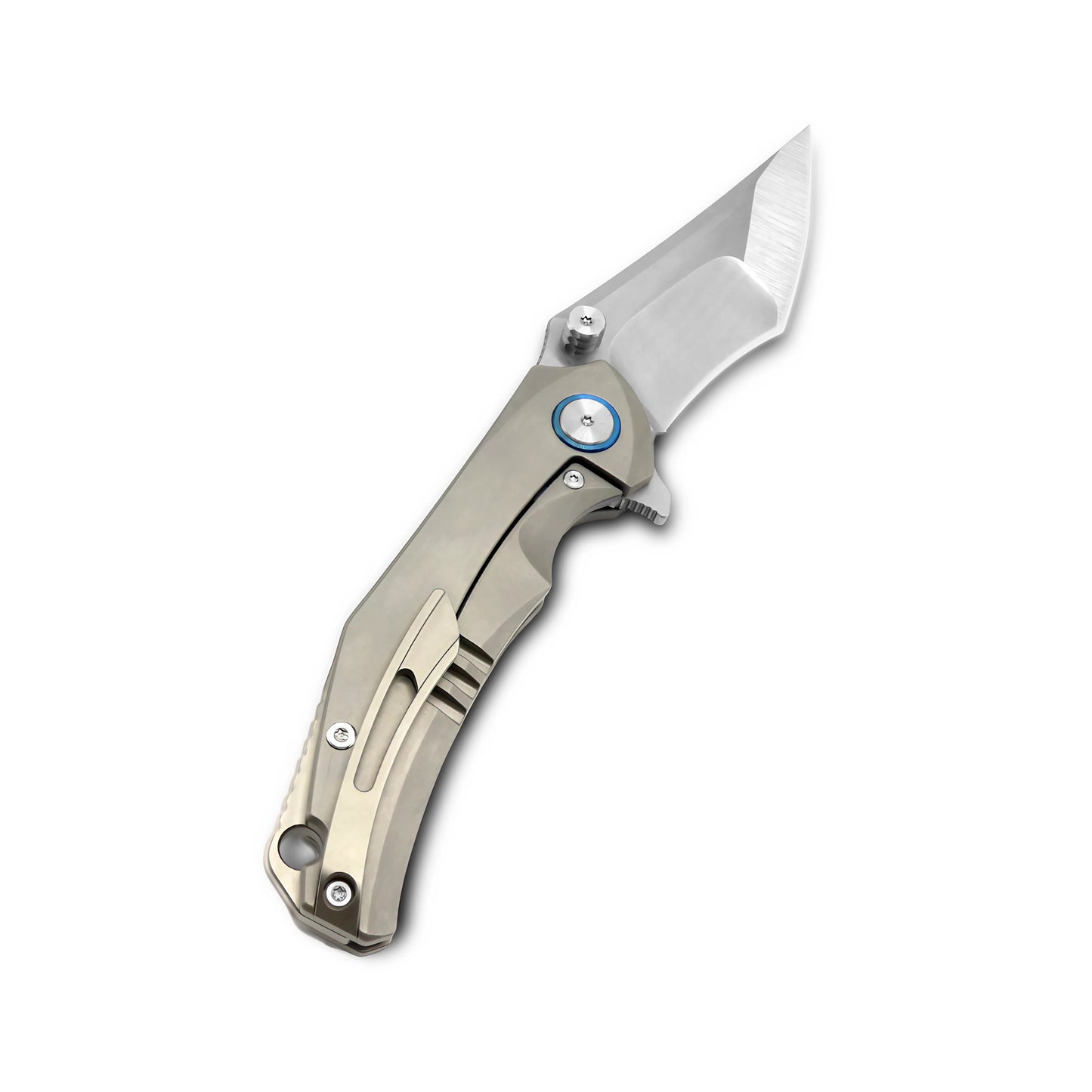 MFKNIFE Flipper & Thumb Stud Knife Titanium Handle (4.0" VG10 Blade) KB008