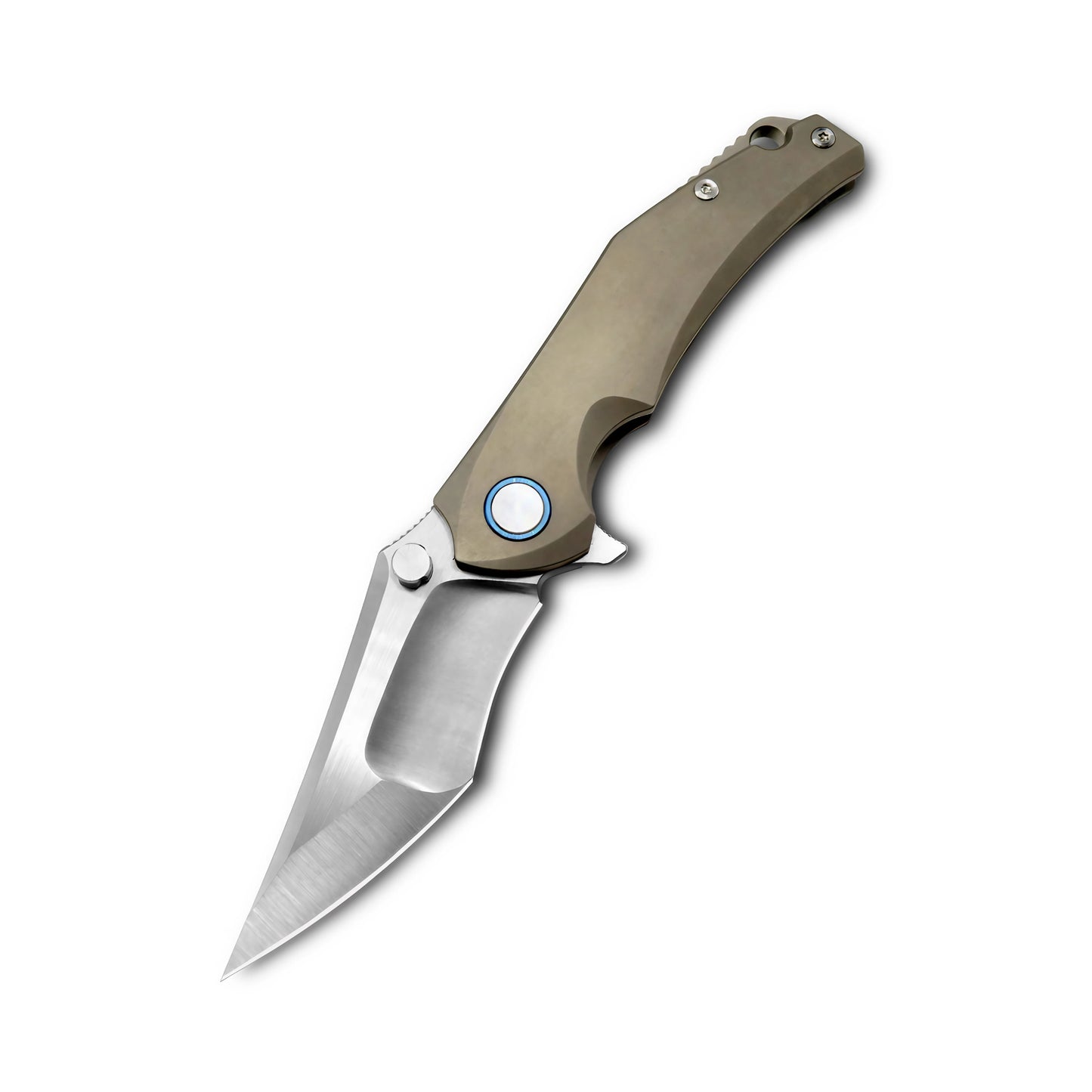 MFKNIFE Flipper & Thumb Stud Knife Titanium Handle (4.0" VG10 Blade) KB008