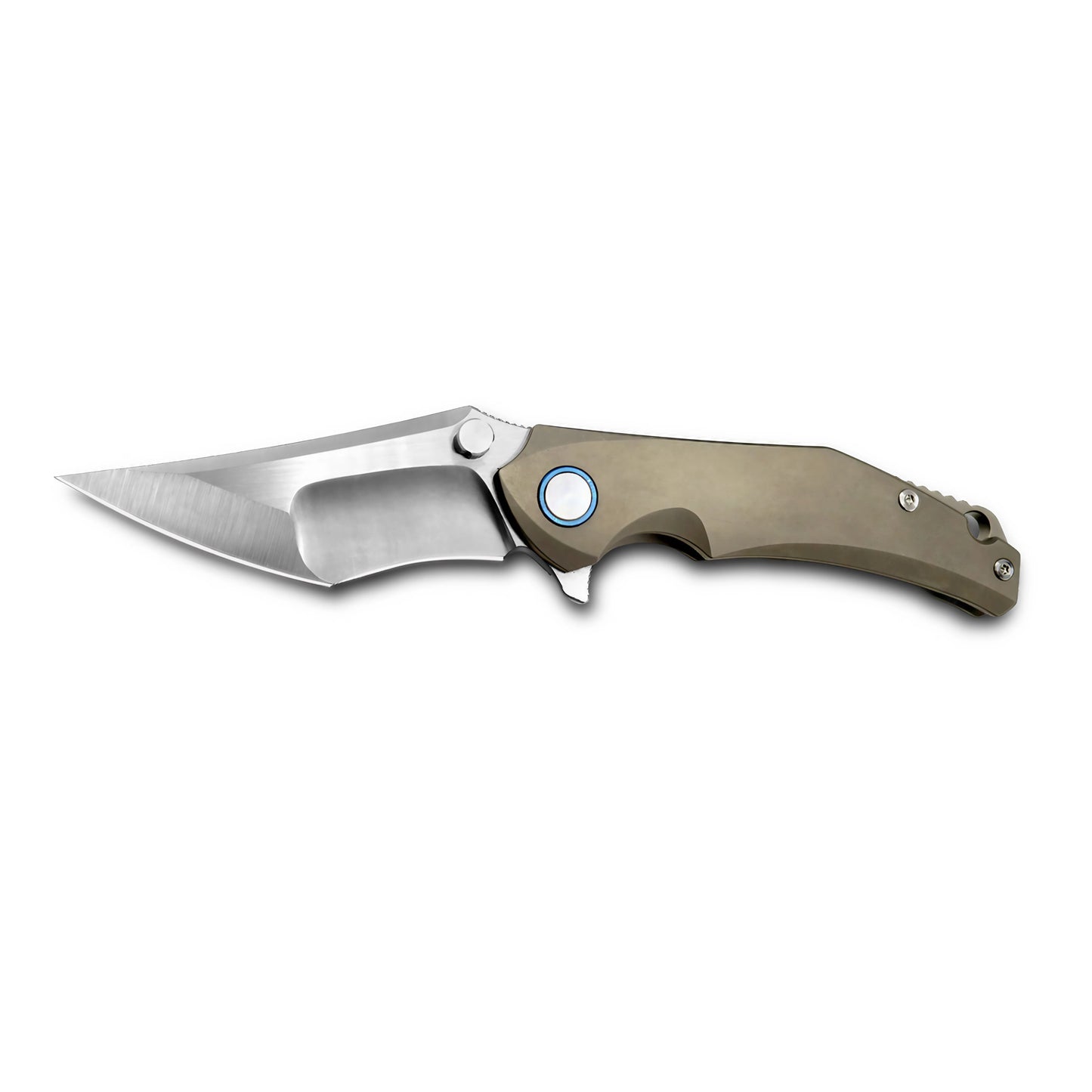 MFKNIFE Flipper & Thumb Stud Knife Titanium Handle (4.0" VG10 Blade) KB008