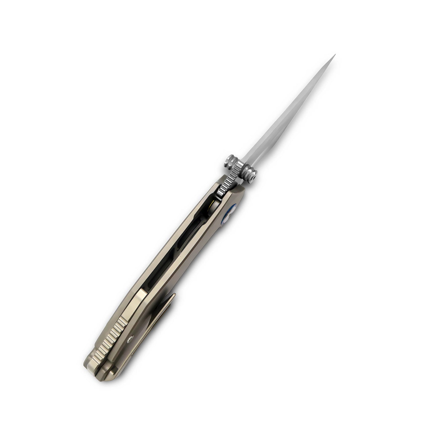 MFKNIFE Flipper & Thumb Stud Knife Titanium Handle (4.0" VG10 Blade) KB008