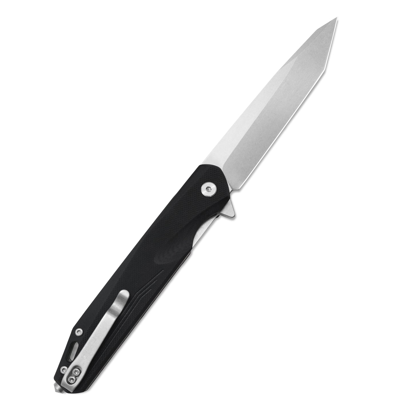 MFKNIFE Flipper Knife 2Cr13 & Carbon Fiber Handle (4.9" D2 Blade) KM002