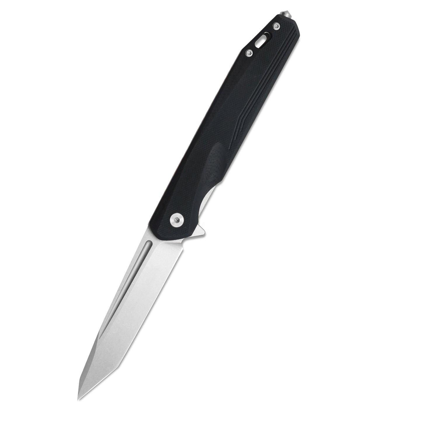 MFKNIFE Flipper Knife 2Cr13 & Carbon Fiber Handle (4.9" D2 Blade) KM002