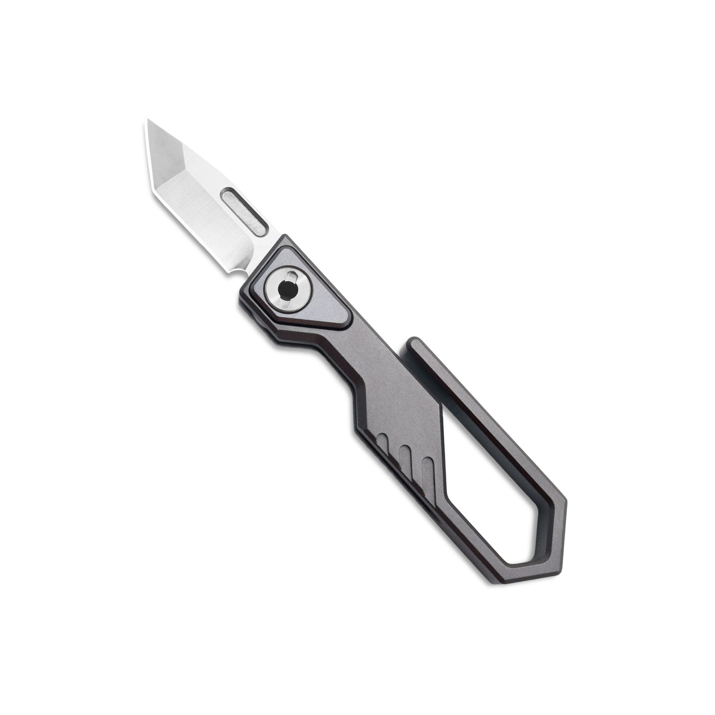 MFKNIFE Super Tiny Nano Knife Aircraft-Grade Aluminum Alloy Handle (0.3" CN-PM390 Blade) NA001