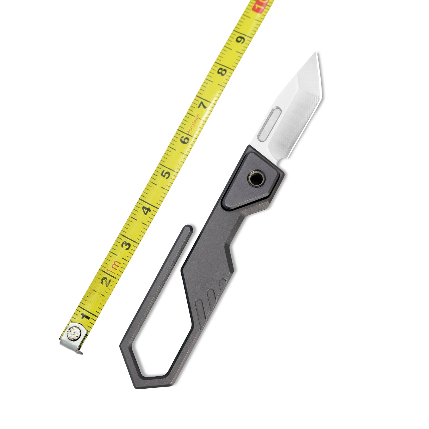 MFKNIFE Super Tiny Nano Knife Aircraft-Grade Aluminum Alloy Handle (0.3" CN-PM390 Blade) NA001