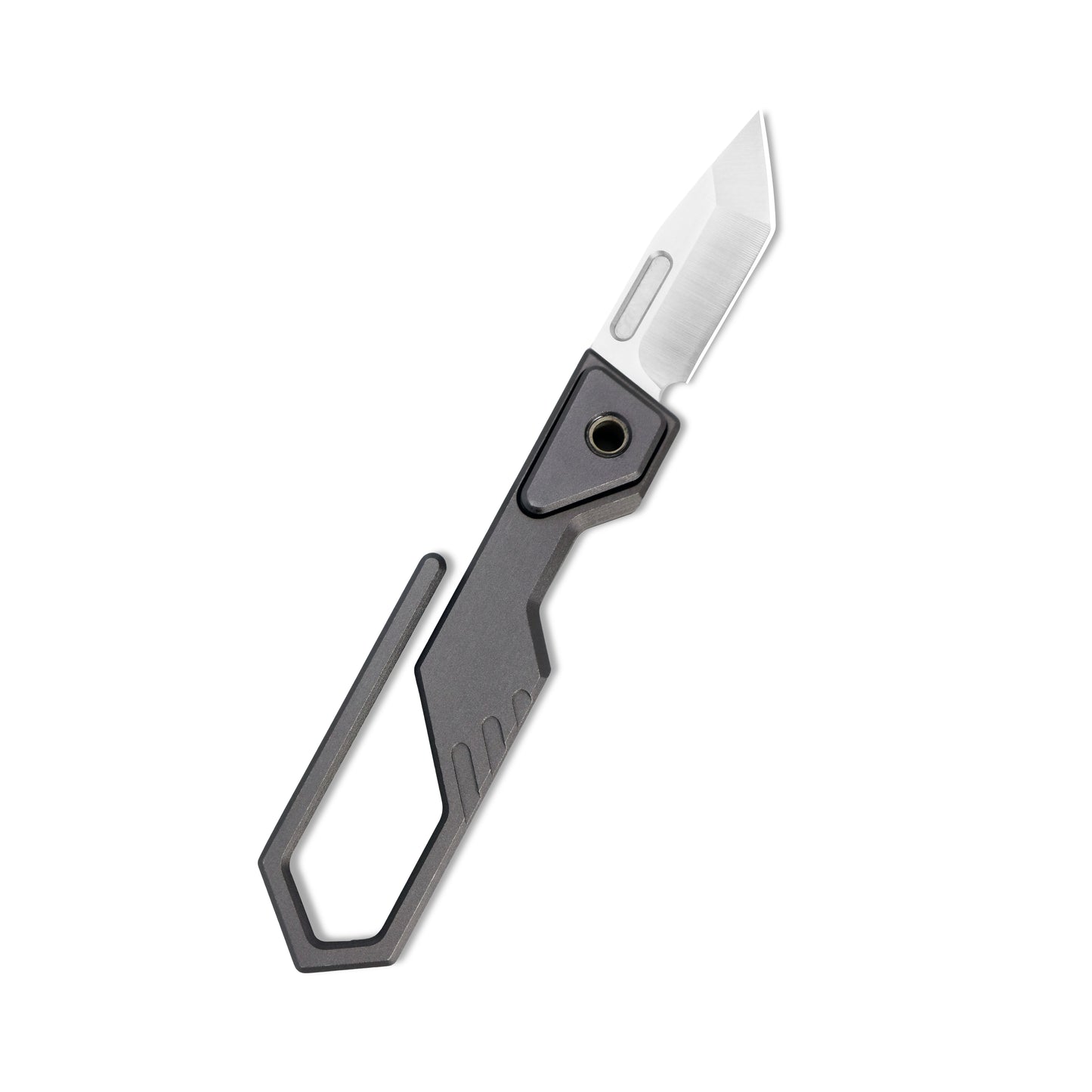 MFKNIFE Super Tiny Nano Knife Aircraft-Grade Aluminum Alloy Handle (0.3" CN-PM390 Blade) NA001