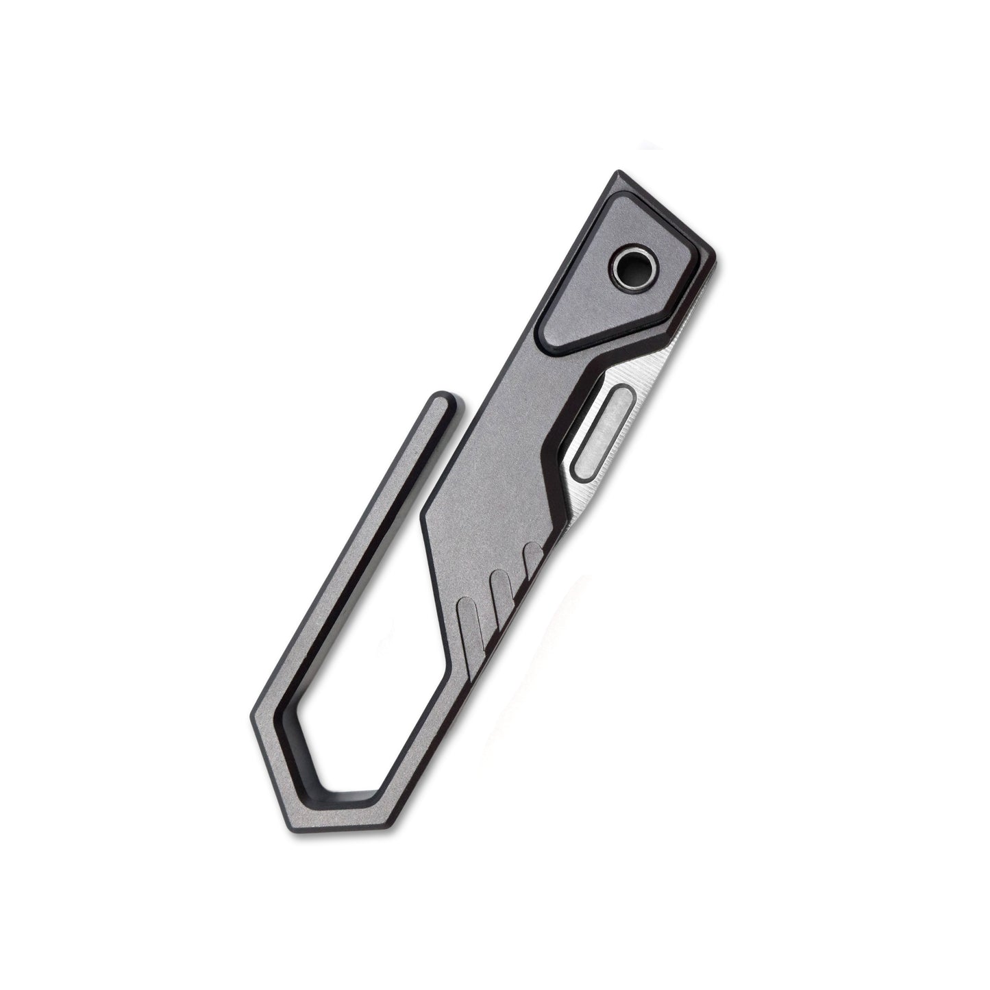 MFKNIFE Super Tiny Nano Knife Aircraft-Grade Aluminum Alloy Handle (0.3" CN-PM390 Blade) NA001
