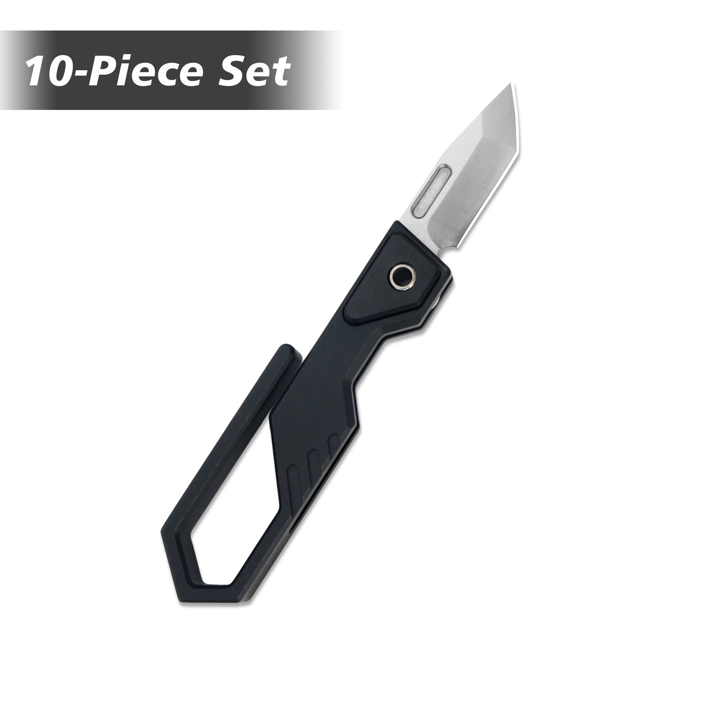 MFKNIFE Super Tiny Nano Knife Aircraft-Grade Aluminum Alloy Handle (0.3" CN-PM390 Blade) NA001