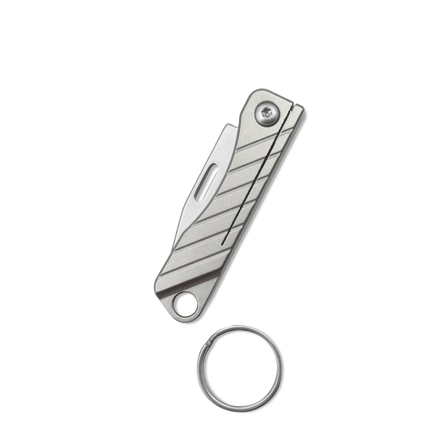 MFKNIFE Super Tiny Nano Knife Titanium Handle (0.2" 420J2 Blade) NA002
