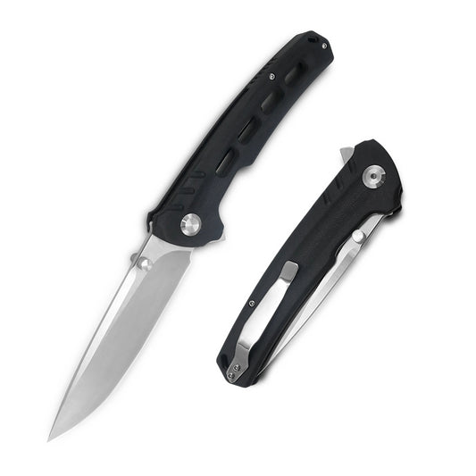 MFKNIFE Flipper & Thumb Stud Knife Stainless Steel & G10 Handle (4.3" 9Cr13 Blade) KA001
