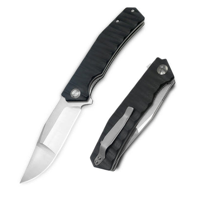 MFKNIFE Flipper Knife Stainless Steel & G10 Handle (4.0" 9Cr13 Blade) KA002
