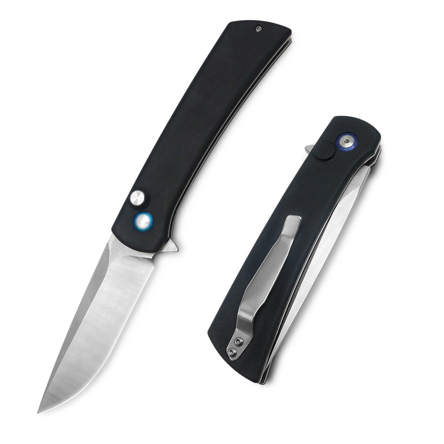 MFKNIFE Flipper Knife Stainless Steel & G10 Handle (4.1" 9Cr13 Blade) KA004