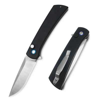 MFKNIFE Flipper Knife Stainless Steel & G10 Handle (4.1" 9Cr13 Blade) KA004
