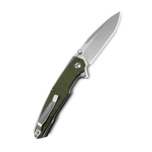 MFKNIFE Flipper & Thumb Stud Knife Stainless Steel & G10 Handle (5.4" 9Cr13 Blade) KA007
