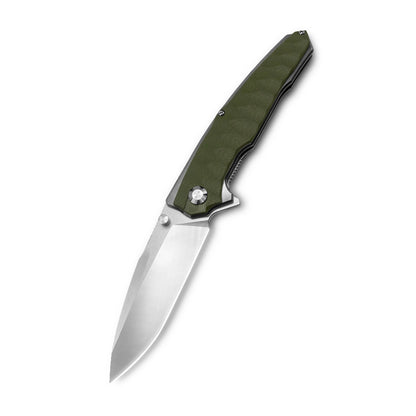 MFKNIFE Flipper & Thumb Stud Knife Stainless Steel & G10 Handle (5.4" 9Cr13 Blade) KA007