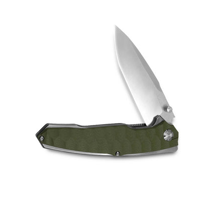 MFKNIFE Flipper & Thumb Stud Knife Stainless Steel & G10 Handle (5.4" 9Cr13 Blade) KA007