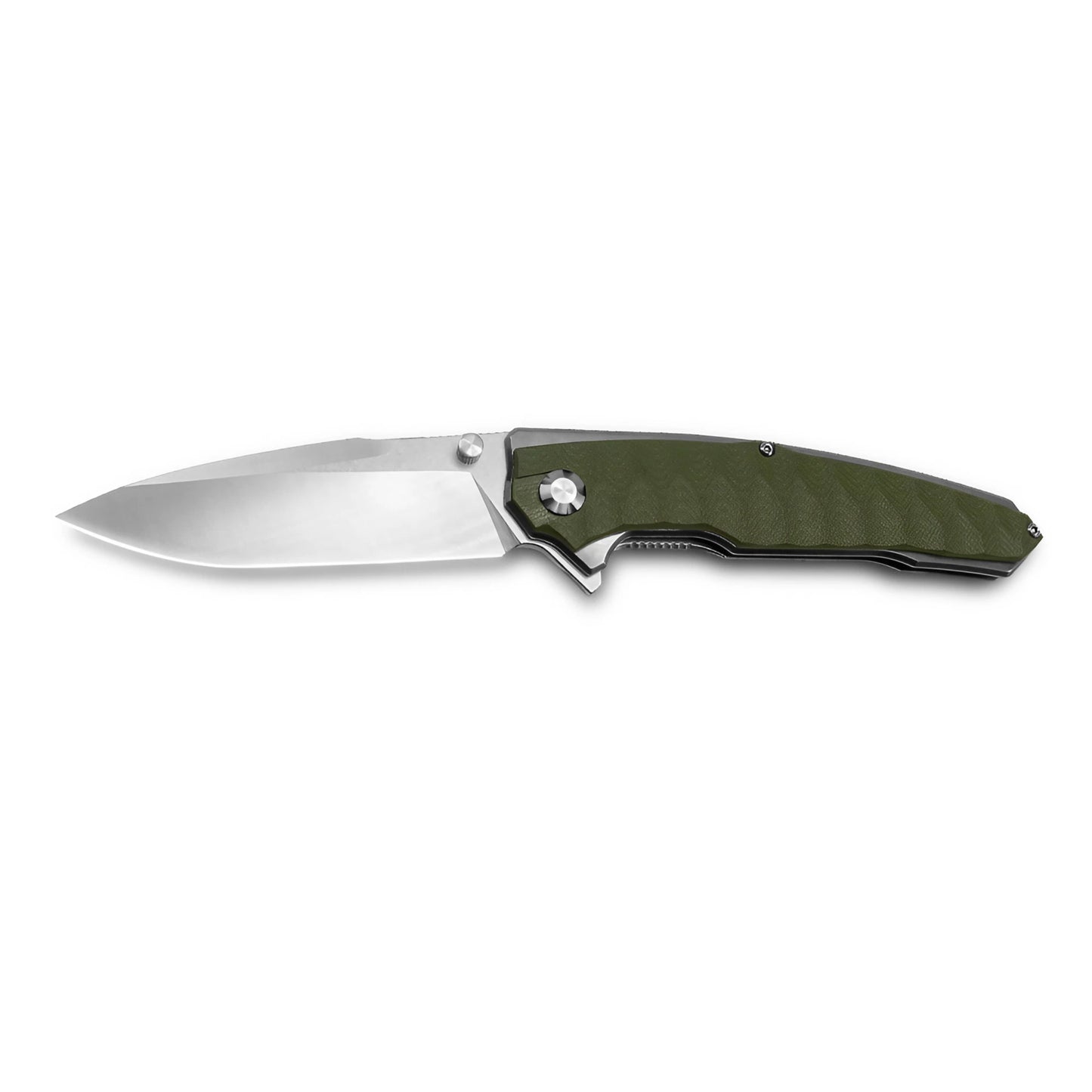 MFKNIFE Flipper & Thumb Stud Knife Stainless Steel & G10 Handle (5.4" 9Cr13 Blade) KA007