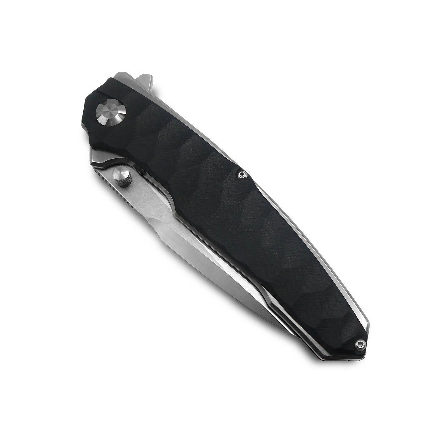 MFKNIFE Flipper & Thumb Stud Knife Stainless Steel & G10 Handle (4.3" 9Cr13 Blade) KA009