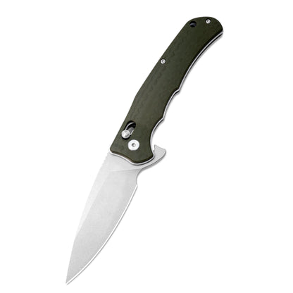 MFKNIFE Flipper Knife 2Cr13 & Carbon Fiber Handle (3.8" D2 Blade) KA011