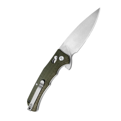 MFKNIFE Flipper Knife 2Cr13 & Carbon Fiber Handle (3.8" D2 Blade) KA011