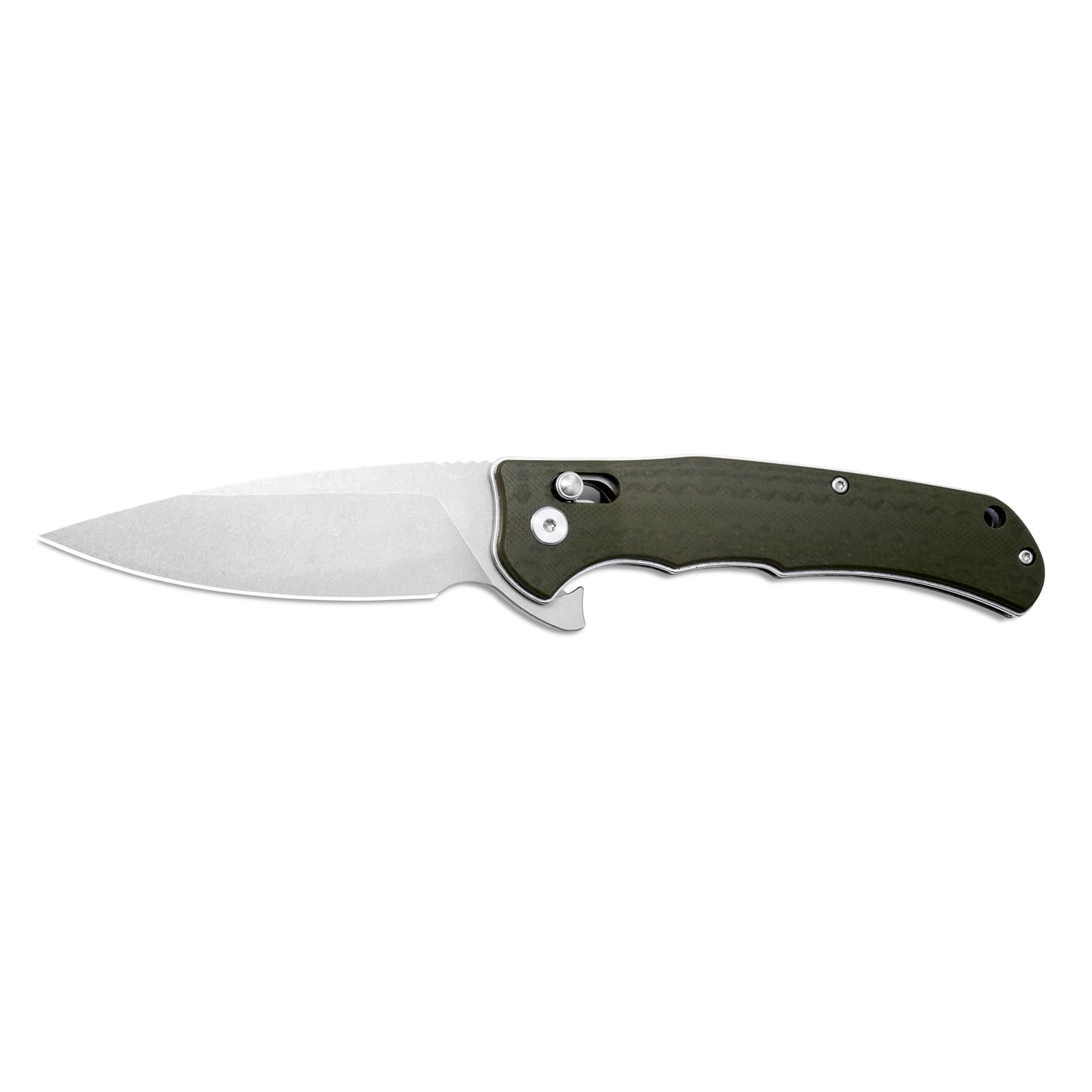 MFKNIFE Flipper Knife 2Cr13 & Carbon Fiber Handle (3.8" D2 Blade) KA011