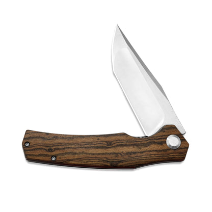 MFKNIFE Flipper Knife 2Cr13 & Bocote Handle (4.0" 9Cr8 Blade) KA013