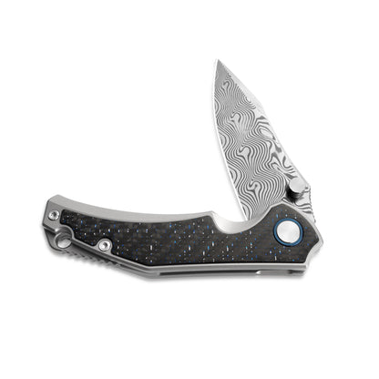 MFKNIFE Flipper & Thumb Stud Knife Titanium Handle (3.8"  RWL34+PMC27 Blade) KB001