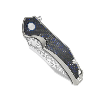 MFKNIFE Flipper & Thumb Stud Knife Titanium Handle (3.8"  RWL34+PMC27 Blade) KB001