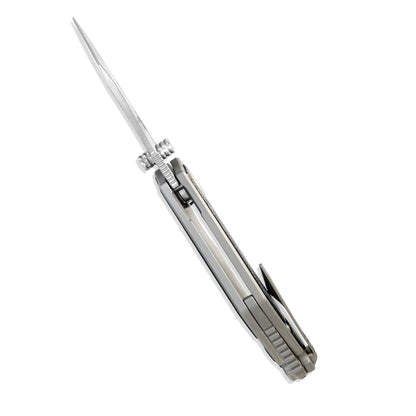 MFKNIFE Flipper & Thumb Stud Knife Titanium Handle (3.8"  RWL34+PMC27 Blade) KB001