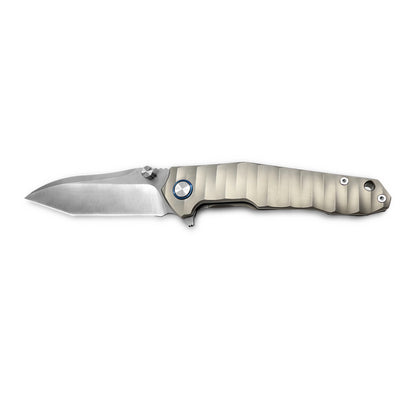 MFKNIFE Flipper & Thumb Stud Knife Titanium Handle (4.1" VG10 Blade) KB002
