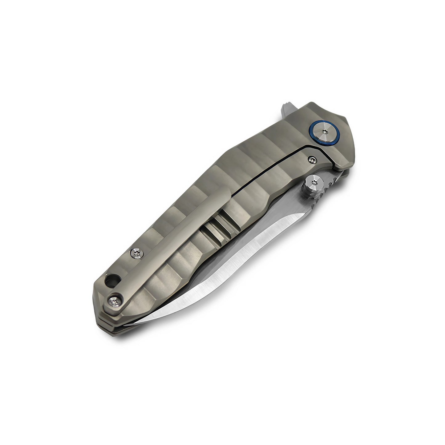MFKNIFE Flipper & Thumb Stud Knife Titanium Handle (4.1" VG10 Blade) KB002