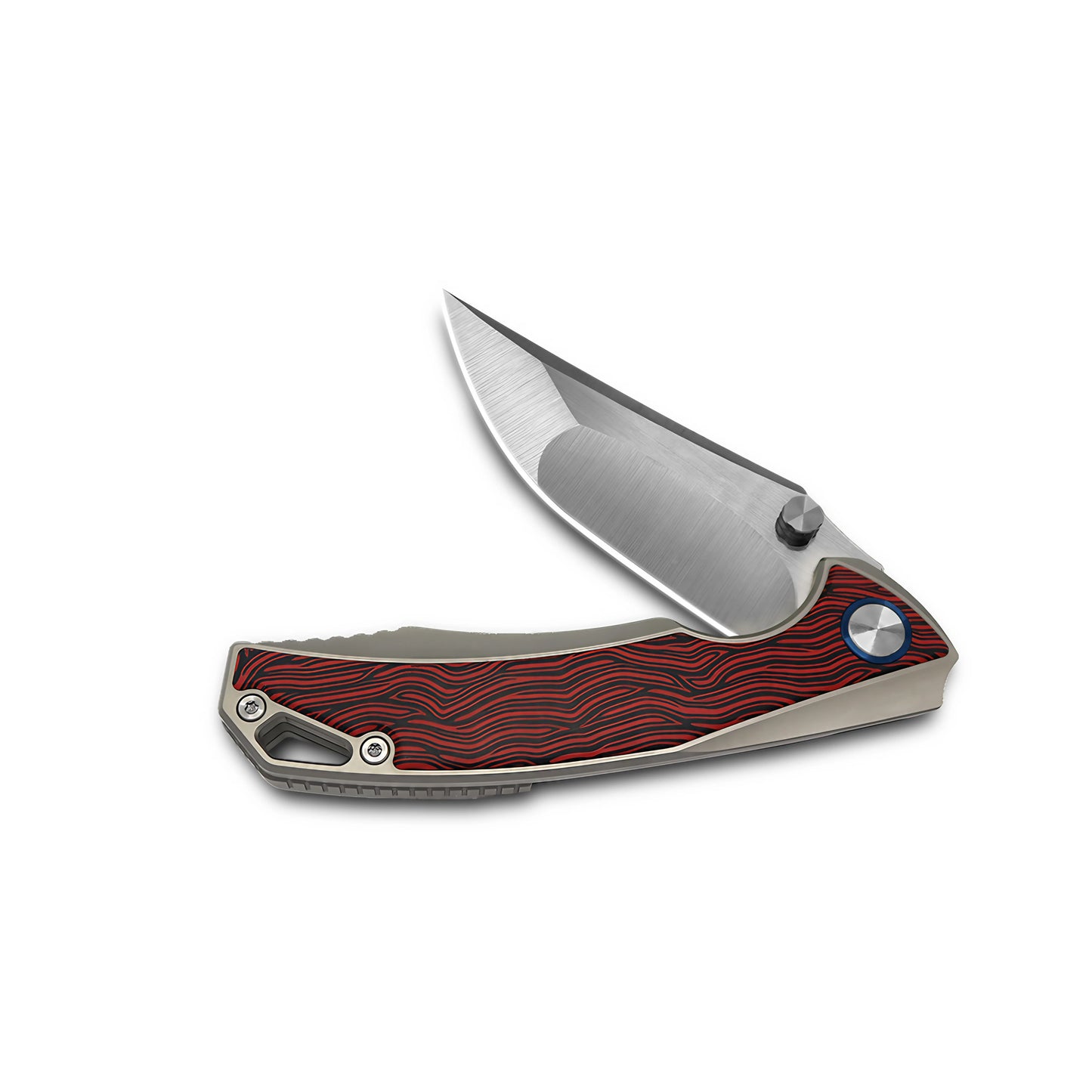 MFKNIFE Flipper & Thumb Stud Knife Titanium & Carbon Fiber Handle (4.3" VG10 Blade) KB004