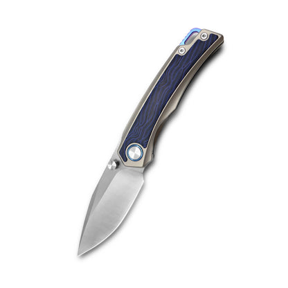 MFKNIFE Flipper & Thumb Stud Knife Titanium & Carbon Fiber Handle (3.8" VG10 Blade) KB005