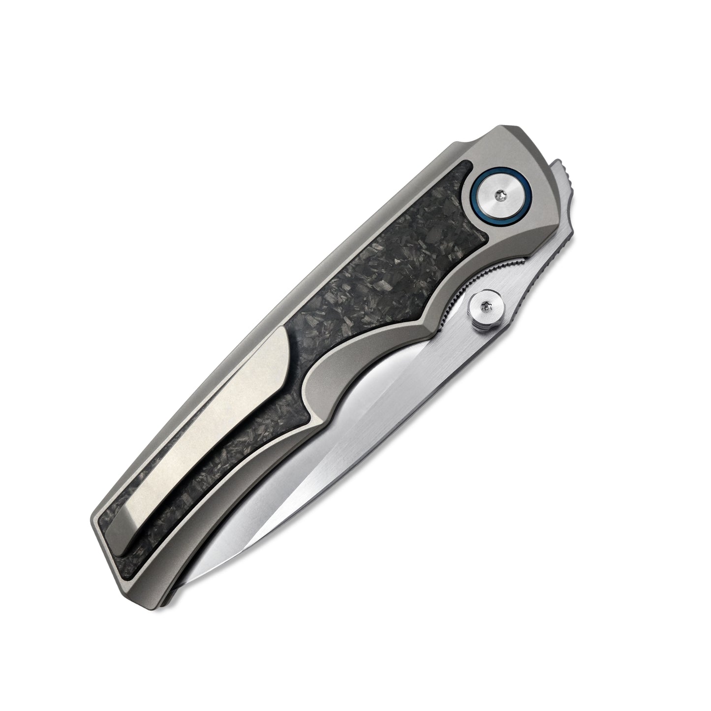MFKNIFE Thumb Stud Knife Titanium & Carbon Fiber Handle (3.7" VG10 Blade) KB011