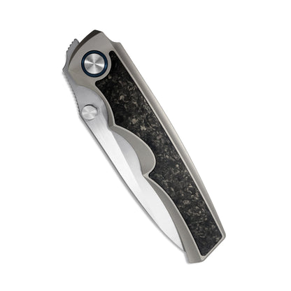 MFKNIFE Thumb Stud Knife Titanium & Carbon Fiber Handle (3.7" VG10 Blade) KB011