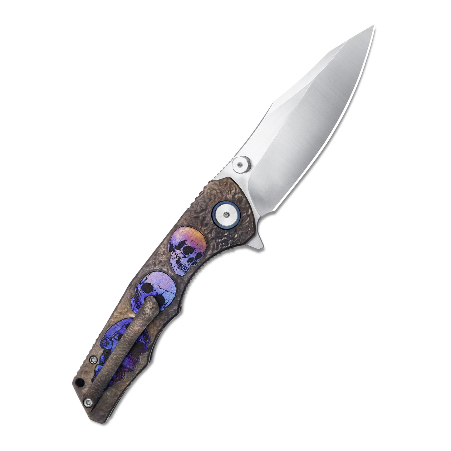 MFKNIFE The Reaper KB012 Tactical Folding Knife – VG10 Blade, Titanium Handle, Outdoor Survival EDC Pocket Knife
