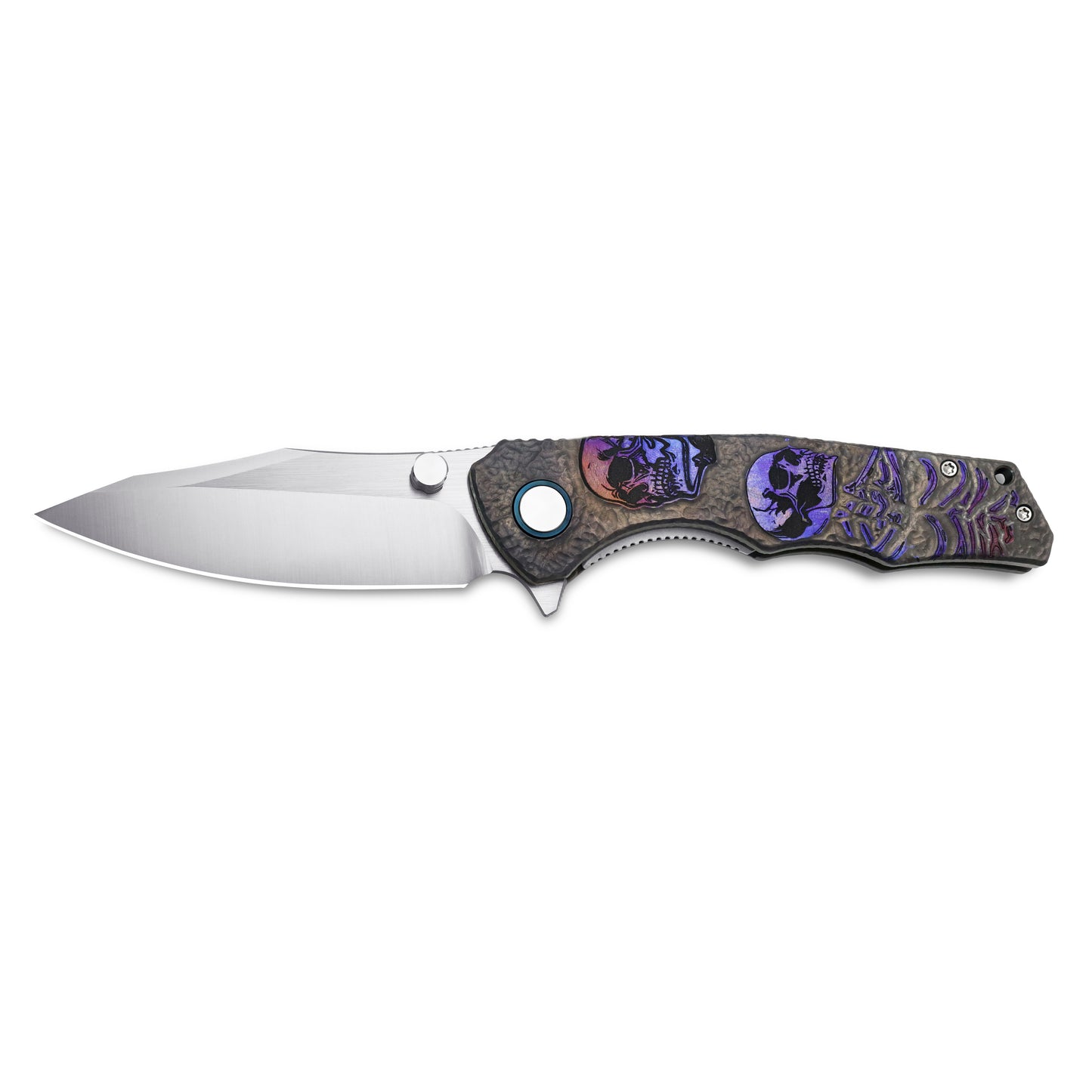 MFKNIFE The Reaper KB012 Tactical Folding Knife – VG10 Blade, Titanium Handle, Outdoor Survival EDC Pocket Knife