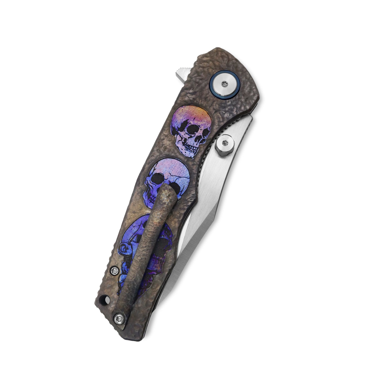 MFKNIFE The Reaper KB012 Tactical Folding Knife – VG10 Blade, Titanium Handle, Outdoor Survival EDC Pocket Knife