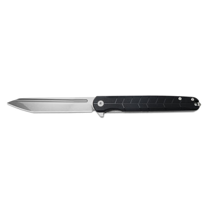 MFKNIFE Flipper Knife 2Cr13 & Carbon Fiber Handle (4.7" D2 Blade) KM001